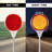 48" Fiberglass Driveway Markers with Red Reflectors, High-Visibility Snow Stakes