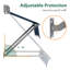 Auvent de fenêtre rétractable à angle réglable, structure en aluminium-111142431-111142432