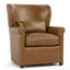 Hudson Valley Leather Wingback Chair