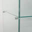 Vitrine en verre avec porte double 5 tablettes-101195897