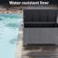 Grande boîte de rangement pour patio 150 gallons, poignées intégrées pour rangement avec 2 roues et cadre de support en métal
