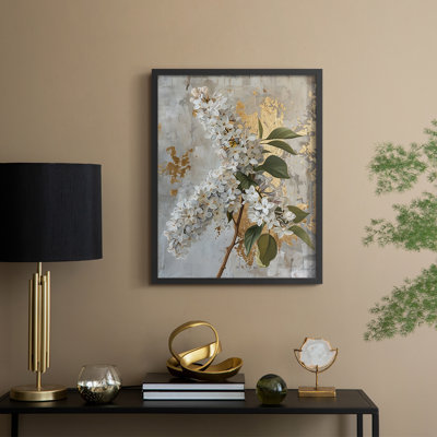 FLORAL Series CCXLVII  -Premium Framed Print -Ready to Hang - No Nails Required