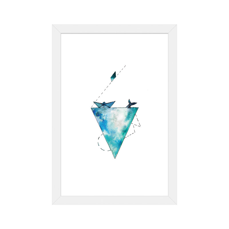 Transportation, 24" H x 16" W x 1" D, White Framed Paper