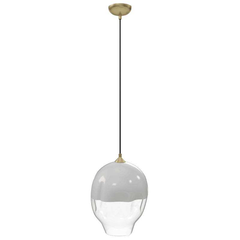 Luminaire suspendu sphère 1 lumière Elmingham, H 171 po x l 9,8 po