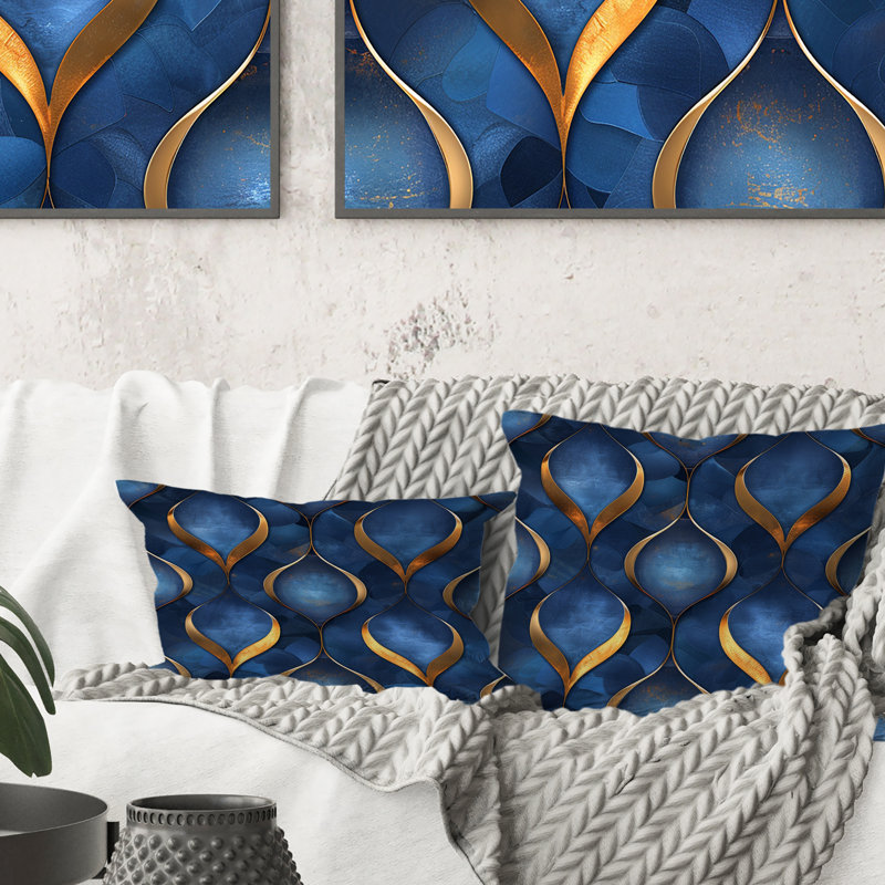 Coussin lombaire bleu Ogee Patten III