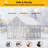 Large Outdoor Chicken Coop with Run & Nesting Boxes, Wooden Hen House with Waterproof Cover for Backyard Poultry-119318883