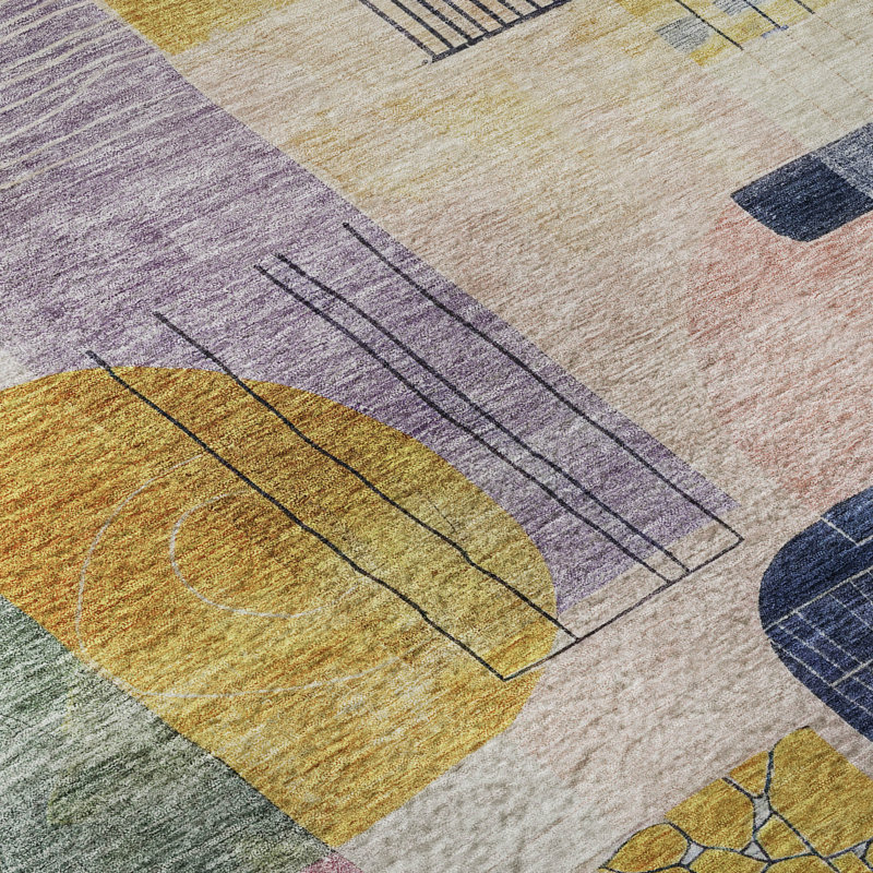 Premium Machine Washable Konopka AMF1116 Modern Rug, Rectangle 10' x 14'