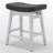 24" Kitchen Island Wooden Saddle Counter Height Short Bar Stool-615244685