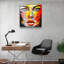 Superbe peinture décorative en verre trempé 23,6 po x 23,6 po | 100% verre trempé, épaisseur: 0,16 pouce | Impression UV pour des couleurs éclatantes | Art mural parfait pour la décoration de la maison ou du bureau, design moderne et élégant-156820927