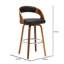 Swivel Upholstered Counter Stool with Solid Wood Frame-788707882