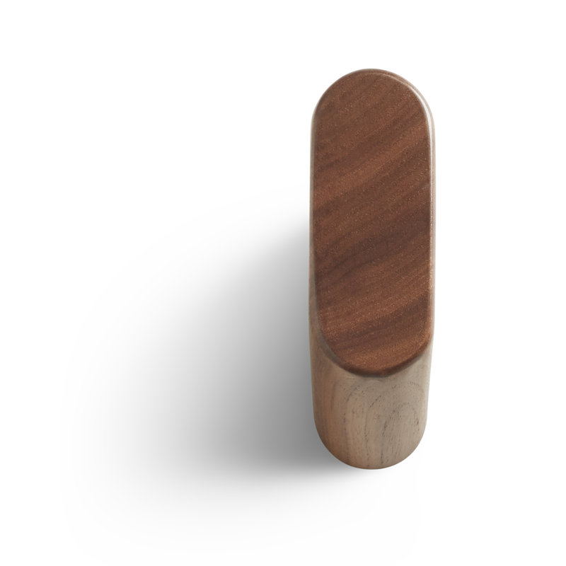 Wook Solid Wood Wall Wall Hook, Walnut