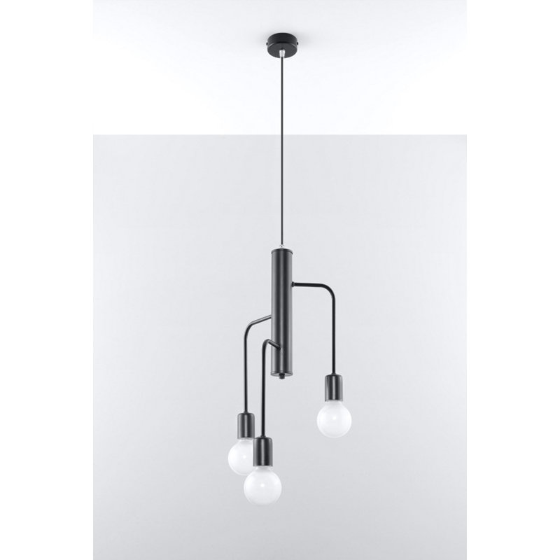 Carlsen 3 - Light Black Cluster Pendant
