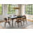 Turned Leg Solid Wood Dining Table-747473880