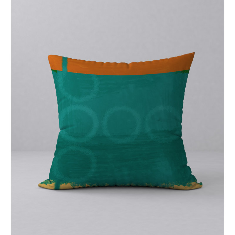 Abstract Reversible Throw Pillow, 18" x 18"