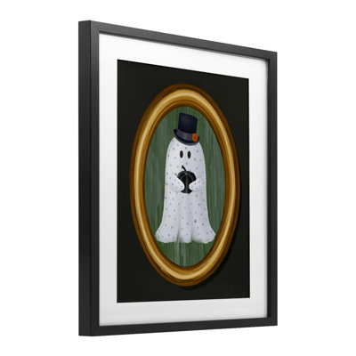 Portrait d'un garçon fantôme, reproduction sous verre, design par Jennifer Stith