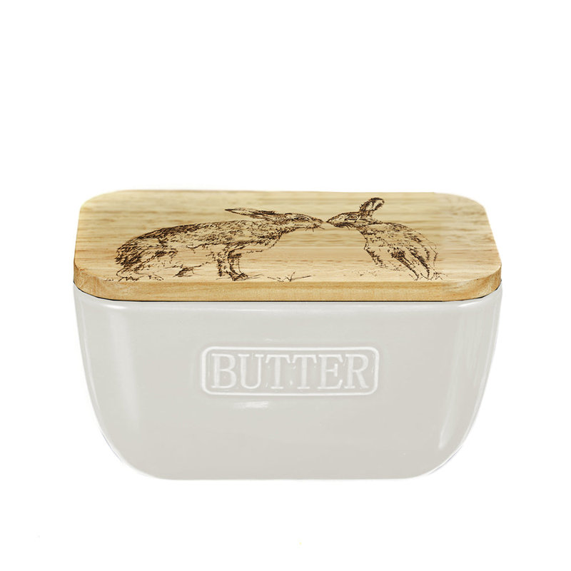 Ceramic Food Storage Container, White