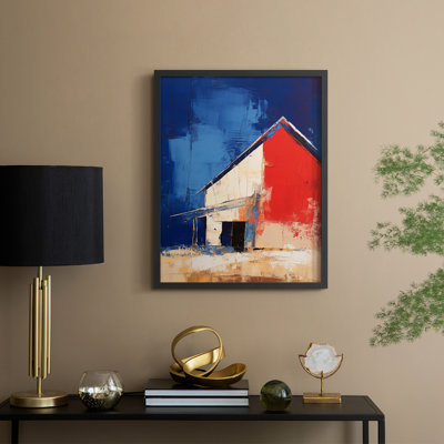 Paysages de la série CX III - reproduction encadrée de qualité supérieure - prête à être accrochée - aucun clou requis