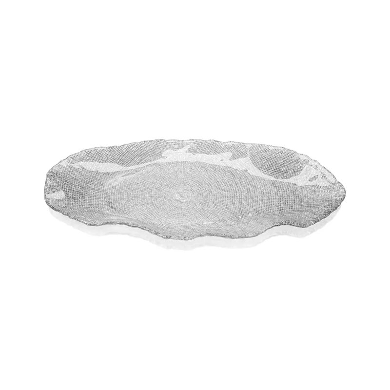 Folies Oval Tray Cm.52X22.5, Clear
