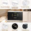 36'' Wall-Mounted Bathroom Vanity with Resin Sink & 2 Drawers - Solid Wood Construction
