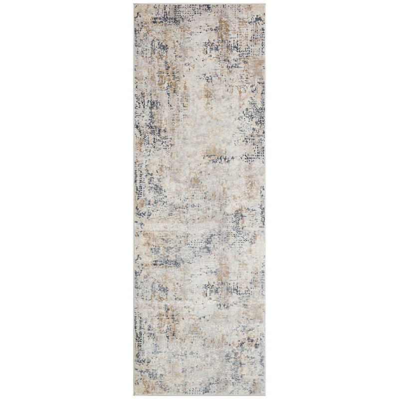 Compas Abstract Area Rug, Runner 80 x 240cm