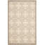Tapis d'extérieur à motif géométrique beige / rouge Dirks-23834732