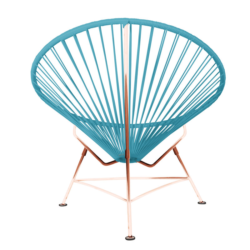 Innit Indoor Handmade Lounge Chair, Blue/Copper