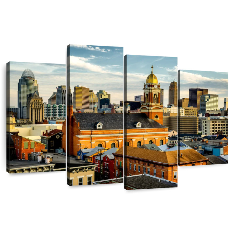 Nicci Cincinnati Over The Rhine, 22" H x 36" W
