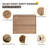 24" Wall Mounted Bathroom Side Cabinet With 2 Soft Close Drawers