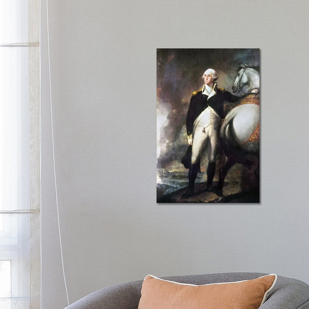 George Washington (1732-1799) by Gilbert Stuart - Wrapped Canvas Painting