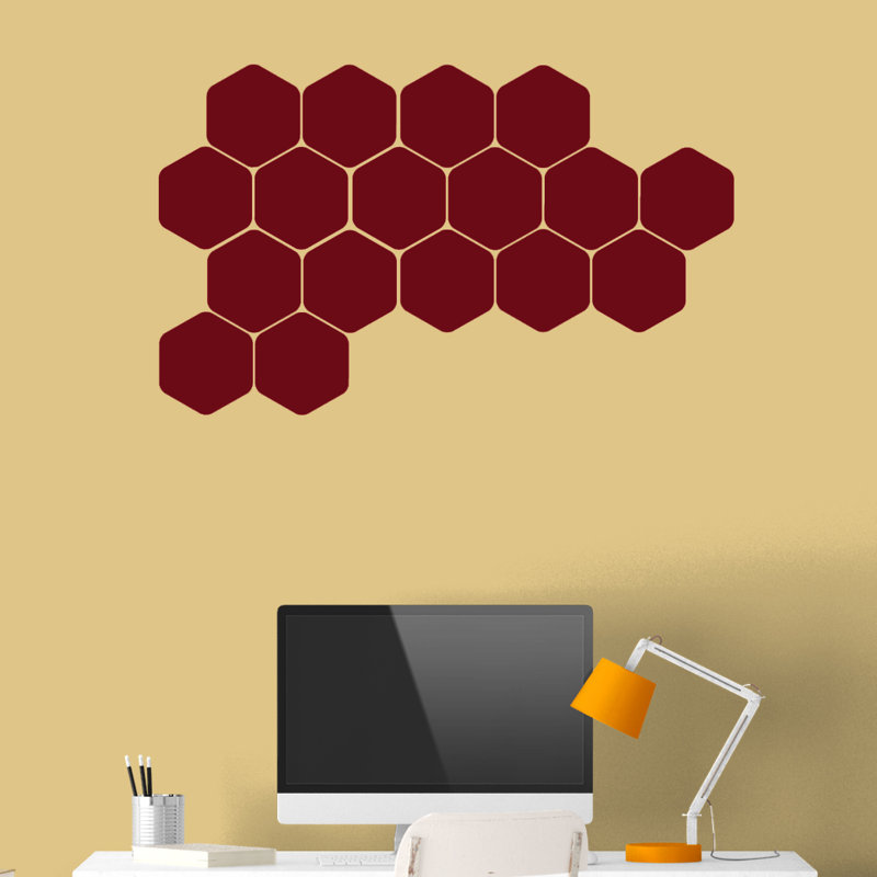 Abstract Wall Decal, Cranberry