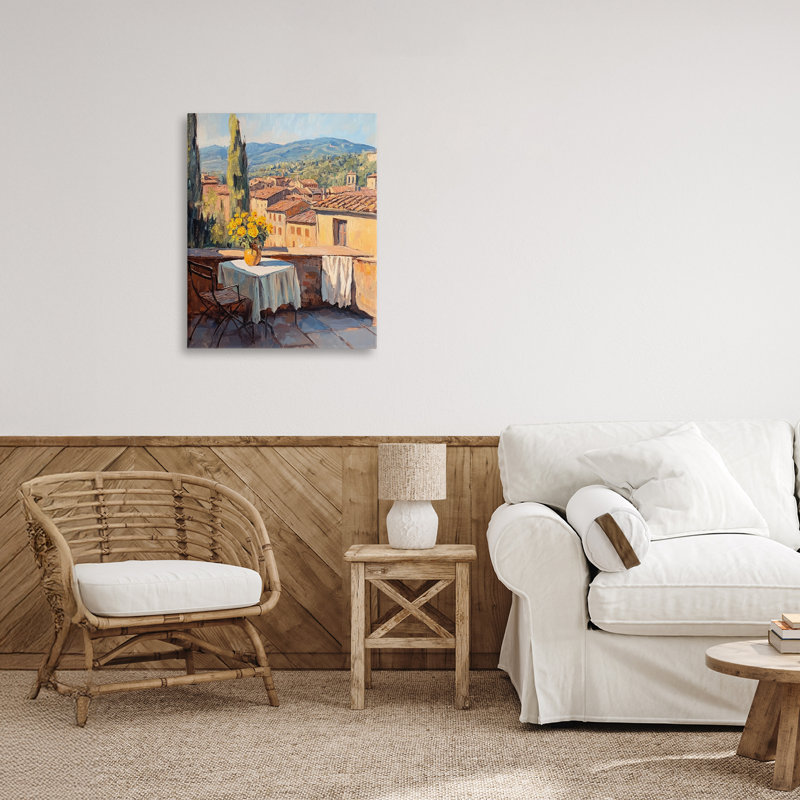 Petit déjeuner sur la toile, conception de Petal Prints Design, H 20 po x l 16 po