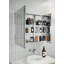 Recessed Frameless 2 Doors Medicine Cabinet with Adjustable Shelves