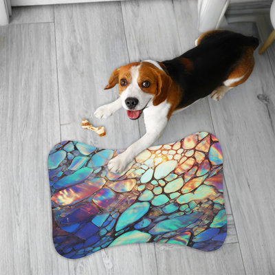 Shimmering Opal Designs - 1 Piece Bone Shape Feeding Mat