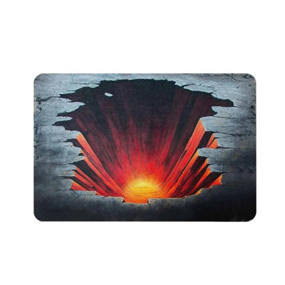 Kbndieu Bath Rugs Mat Stereoscopic Visual Effect Entrance Door Mat Household Absorbent Nonslip Foot Mat Dirt Proof Mat Bathroom Nonslip Mat Size 50x80cm