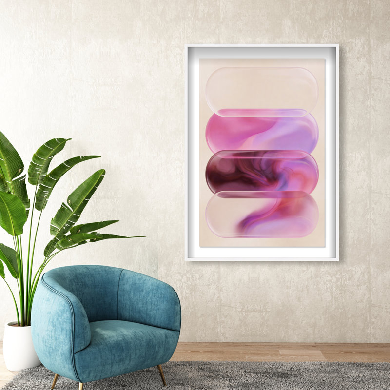 Clear Rose Print by Oliver Gal, 25.5"H x 17.5"W, White Shadowbox