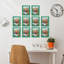 Ensemble de 10 cadres muraux en bois brun de 10 po 3 po x 4 po-90547537-89853288