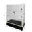 Clear Cabinet Acrylic Display Removable Shelf Case Plexiglass Showcase with Lock and Key Transparent