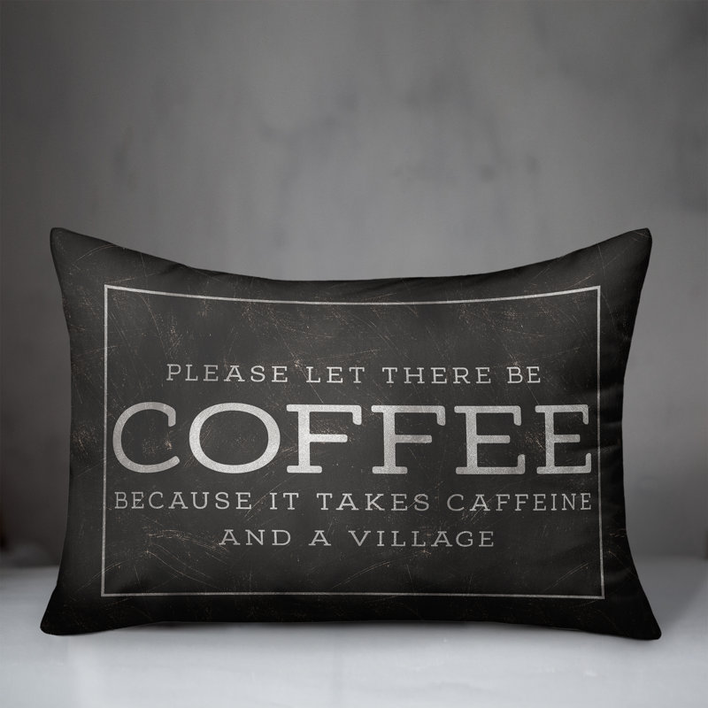 Coussin intérieur / extérieur Coffee Caffeine Village