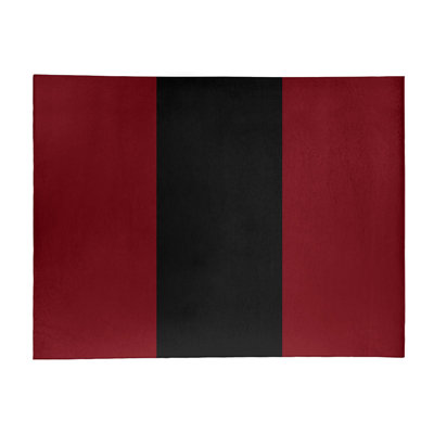 Tapis de zone rouge/noir