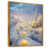 Toile avec cadre flottant or