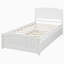 Lit plateforme simple en bois massif-1401737703