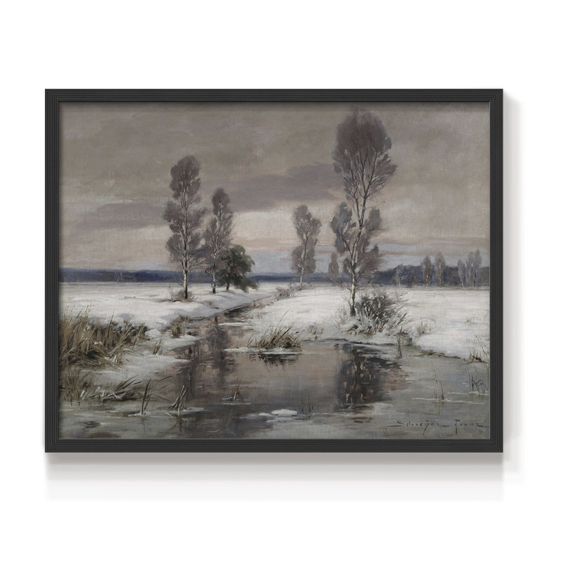Paysages rétro-CECCXIX - reproduction encadrée, Noir, H 16 po x l 20 po