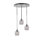 Luminaire suspendu suspendu en grappe 3 lumières avec verre à bulles 6 po Empire