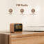 Digital Electric Tabletop Clock in Brown