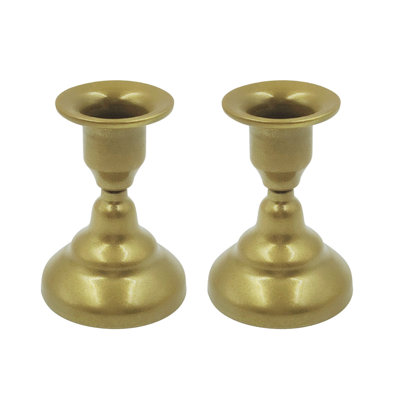 Ensemble de bougies (paquet de 2) pour chandelles et bougies à DEL, bougeoirs décoratifs pour les mariages, les soupers et les fêtes d'anniversaire