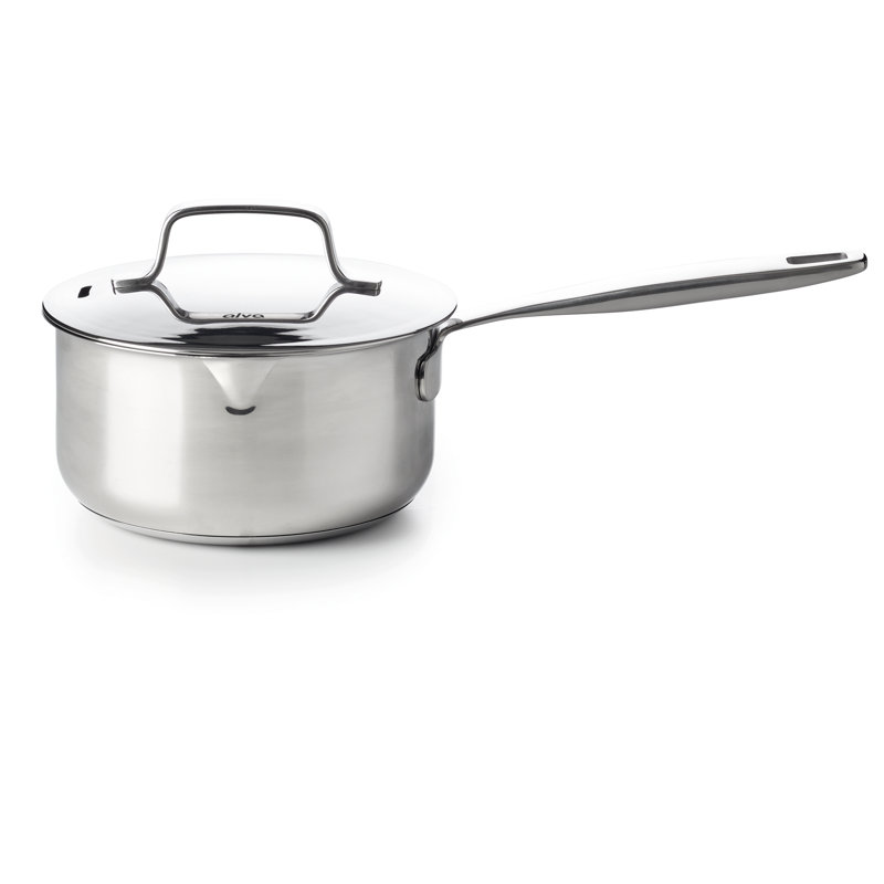 Alva Maestro 2 Qt Stainless Steel Non-Stick Saucier with Pour Spout