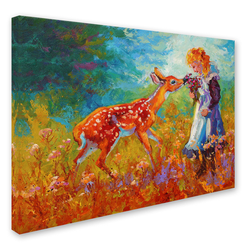 «Little Girl» par Kucera, reproduction sur toile tendue, H 14 po x l 19 po