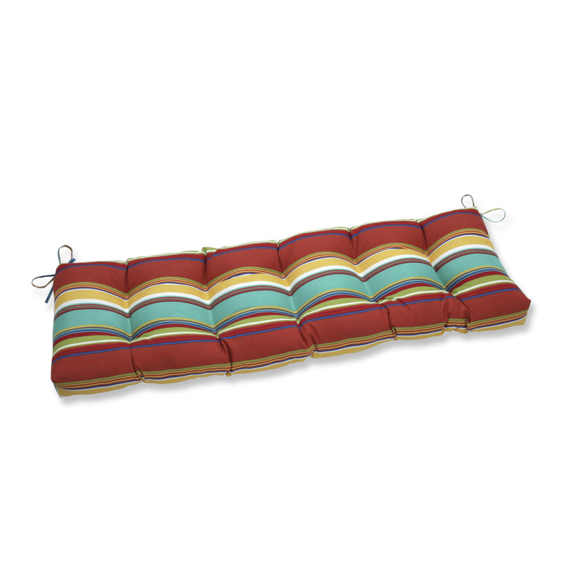 Coussin de siège intérieur / extérieur Crosthaiti, Bleu, L 60 po