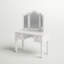 Coiffeuse avec miroir Harold-1936922086