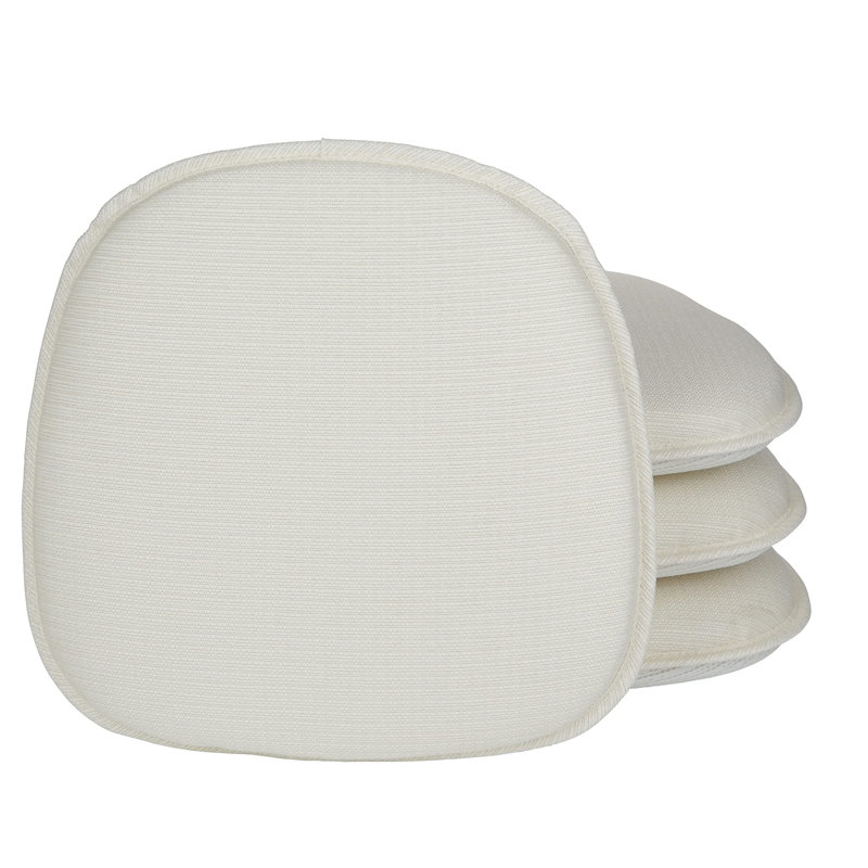 Non-Slip Windsor Chair Cushions, Ivory